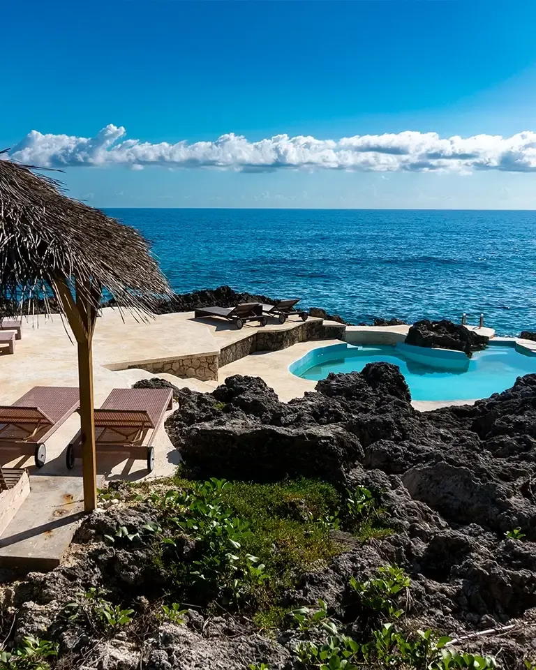 Landscape view of the retreat surroundings in Jamaica